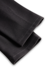 Black Sheath Dress | Belted Waist | Mandarin Collar | Refined Modern Elegance