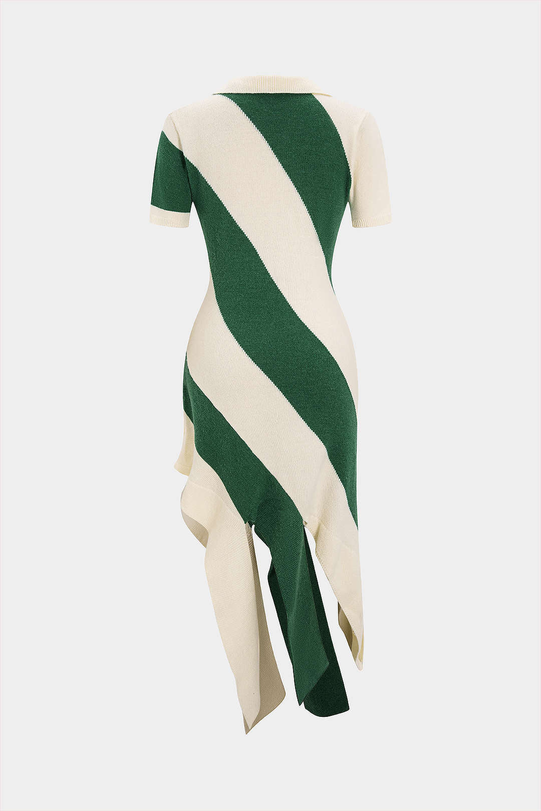 Mirella Contrast Knit Polo Dress