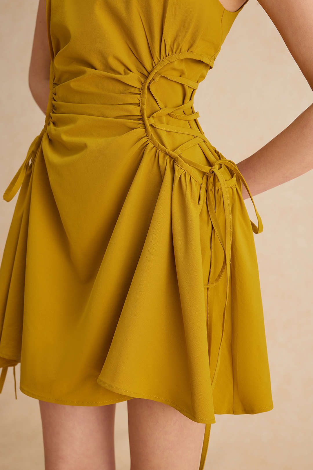 Elara Ruched Mini Dress