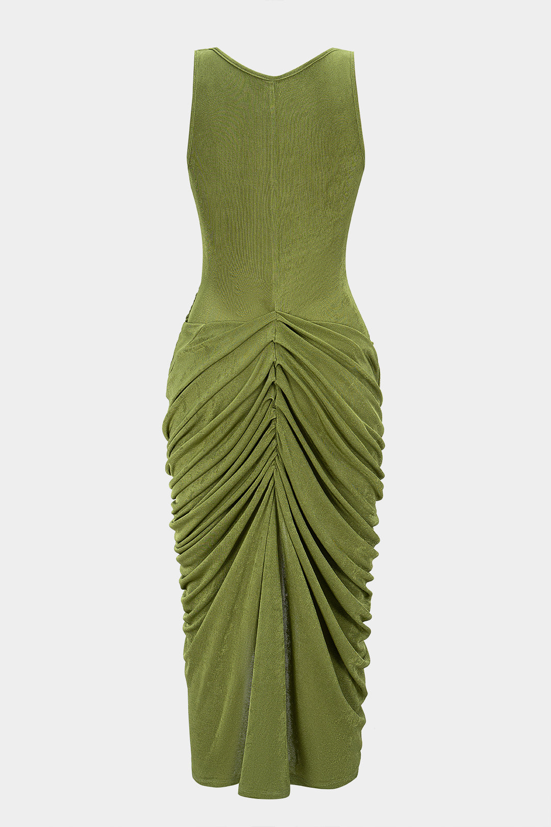 Amara Ruched Twist Midi Dress