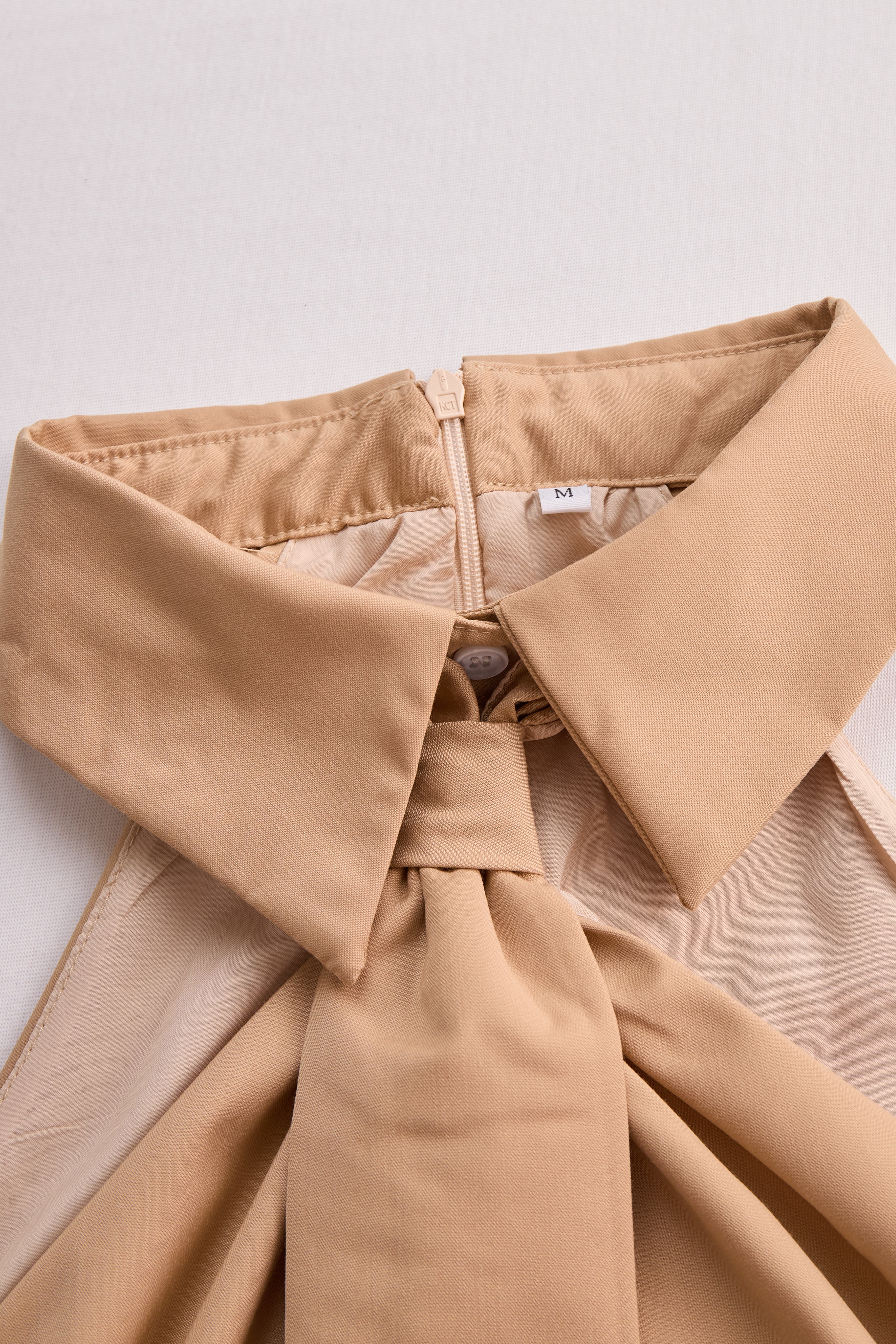 Sleeveless Halter Blouse | Neck Tie Detail | Elegant & Structured Fit